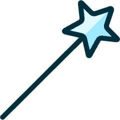 Design Tool Magic Wand Icon from Ultimate Duotone Set