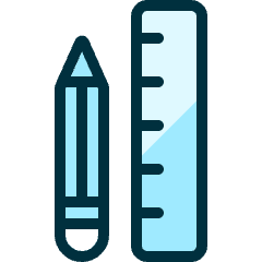 Design Tool Pencil Ruler Icon from Ultimate Duotone Set