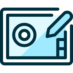Graphic Tablet Draw Icon from Ultimate Duotone Set