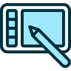 Graphic Tablet Pen Icon from Ultimate Duotone Set