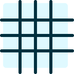 Grid Guides Icon from Ultimate Duotone Set