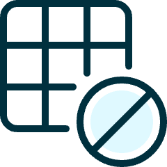Layers Grid Disable Icon from Ultimate Duotone Set