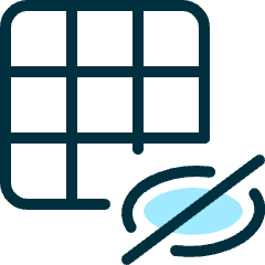 Layers Grid Hide Icon from Ultimate Duotone Set