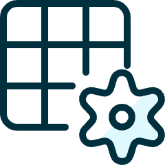 Layers Grid Settings Icon from Ultimate Duotone Set