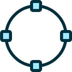 Vectors Anchor Circle Icon from Ultimate Duotone Set