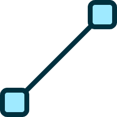 Vectors Line Path Icon from Ultimate Duotone Set