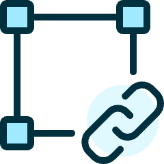 Vectors Square Link Icon from Ultimate Duotone Set