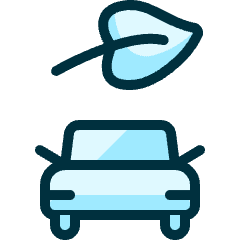 Clean Car Leaf 2 Icon from Ultimate Duotone Set