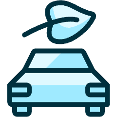 Clean Car Leaf Icon from Ultimate Duotone Set