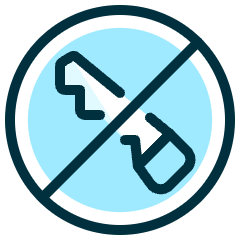 Deforestation Saw Forbidden Icon from Ultimate Duotone Set