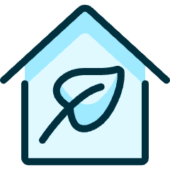 Eco House Icon from Ultimate Duotone Set