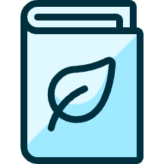 Ecology Leaf Book Icon from Ultimate Duotone Set