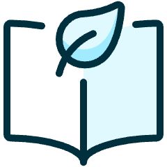 Ecology Leaf Book Open Icon from Ultimate Duotone Set