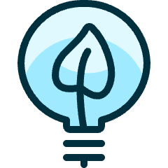 Ecology Leaf Bulb Icon from Ultimate Duotone Set