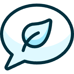 Ecology Leaf Message Icon from Ultimate Duotone Set