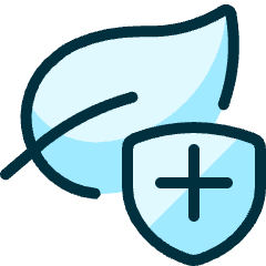 Ecology Leaf Shield Icon from Ultimate Duotone Set
