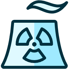 Nuclear Energy Plant Icon from Ultimate Duotone Set