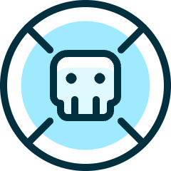 Pollution Skull Icon from Ultimate Duotone Set