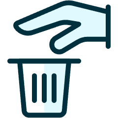 Recycling Hand Trash 1 Icon from Ultimate Duotone Set