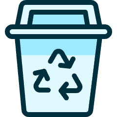Recycling Trash Bin Icon from Ultimate Duotone Set