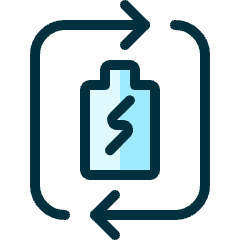 Renewable Energy Battery Charge Icon from Ultimate Duotone Set
