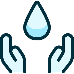Water Protection Drop Hold 1 Icon from Ultimate Duotone Set