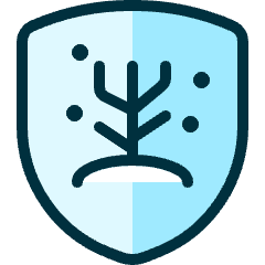 Wildlife Protection Tree Shield 1 Icon from Ultimate Duotone Set