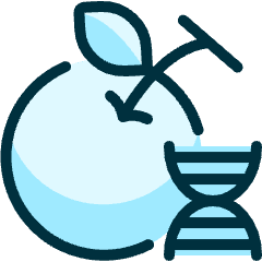 Gmo Food Apple Dna Icon from Ultimate Duotone Set
