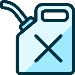 Fossil Energy Gas Can Icon from Ultimate Duotone Set