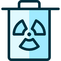 Nuclear Energy Bin Icon from Ultimate Duotone Set