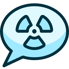 Nuclear Energy Message Icon from Ultimate Duotone Set