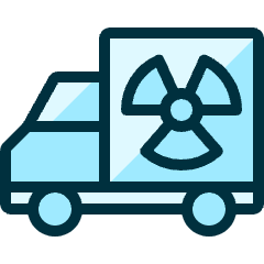 Nuclear Energy Truck Icon from Ultimate Duotone Set
