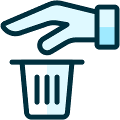 Recycling Hand Trash Icon from Ultimate Duotone Set