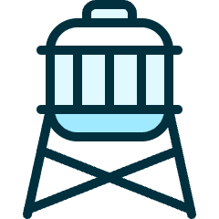 Water Protection Tower Icon from Ultimate Duotone Set