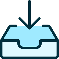 Drawer Download Icon from Ultimate Duotone Set