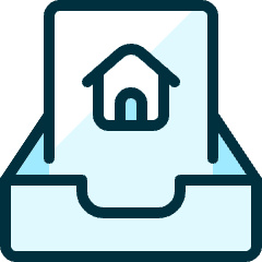 Drawer Home Icon from Ultimate Duotone Set