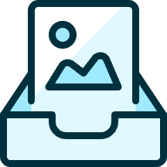 Drawer Image Icon from Ultimate Duotone Set