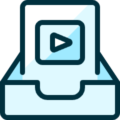 Drawer Play Icon from Ultimate Duotone Set