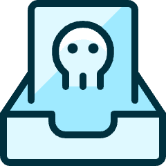 Drawer Skull Icon from Ultimate Duotone Set