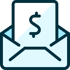 Email Action Cash Icon from Ultimate Duotone Set
