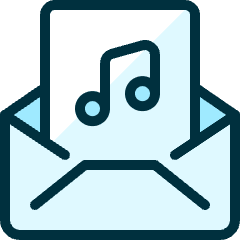 Email Action Music Icon from Ultimate Duotone Set