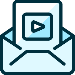 Email Action Play Icon from Ultimate Duotone Set