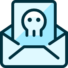 Email Action Skull Icon from Ultimate Duotone Set