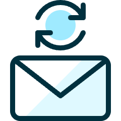 Email Action Sync Icon from Ultimate Duotone Set