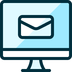 Read Email Monitor Icon from Ultimate Duotone Set