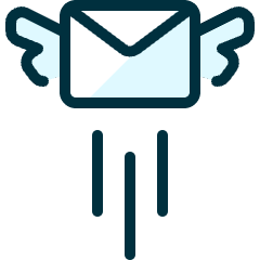 Send Email Fly Icon from Ultimate Duotone Set