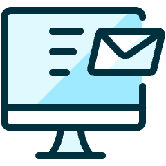 Send Email Monitor Icon from Ultimate Duotone Set