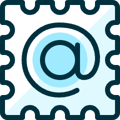 Stamps Mail Icon from Ultimate Duotone Set