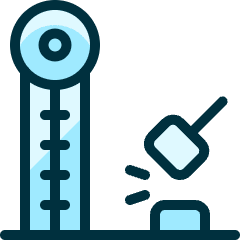 Amusement Park Strength Meter Icon from Ultimate Duotone Set