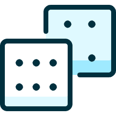 Board Game Dice 2 Icon from Ultimate Duotone Set